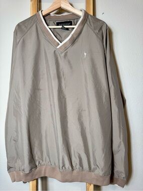 Vintage 90s Austin Golf Tour Collection V-Neck Pullover Windbreaker Jacket XL